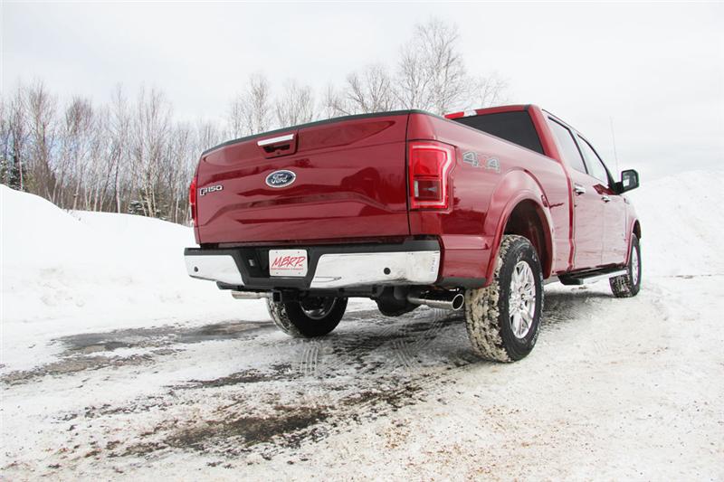 Ford F-150 Performance Exhaust - Dual Split Side Exit - MBRP - Armor Lite Cat Back - 2015