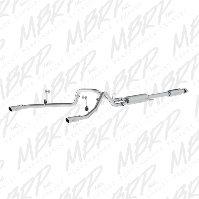 Ford F-150 Performance Exhaust - Rear - MBRP - Cat Back Dual Split Rear Exit AL - 2015