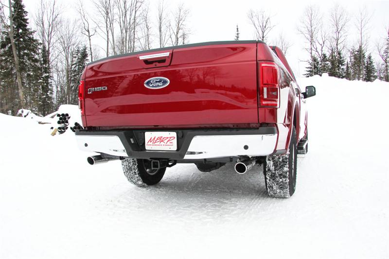 Ford F-150 Performance Exhaust - Rear - MBRP - Cat Back Dual Split Rear Exit AL - 2015