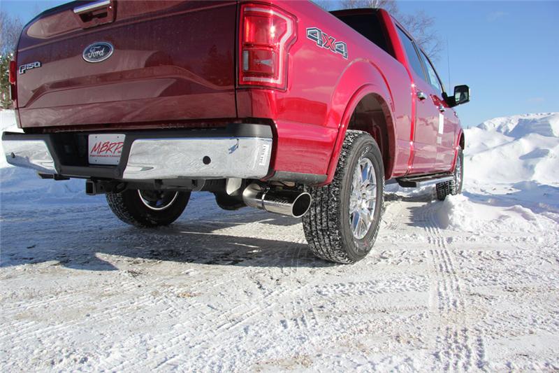 Ford F-150 Performance Exhaust - Single Side Exit - MBRP - Armor BLK Cat Back - Black - 2015