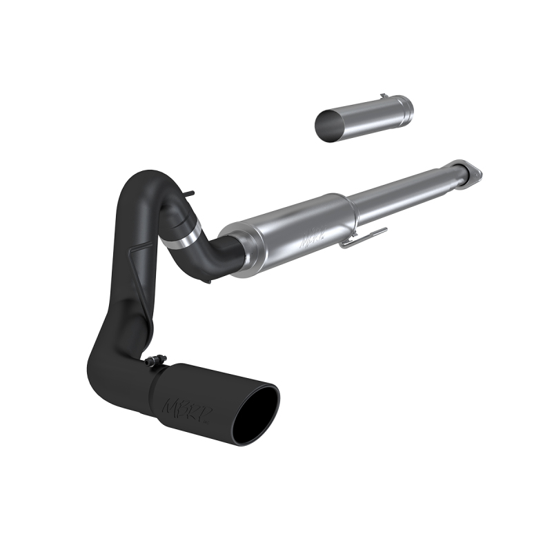 Ford F-150 Performance Exhaust - Single Side Exit - MBRP - Armor BLK Cat Back - Black - 2015