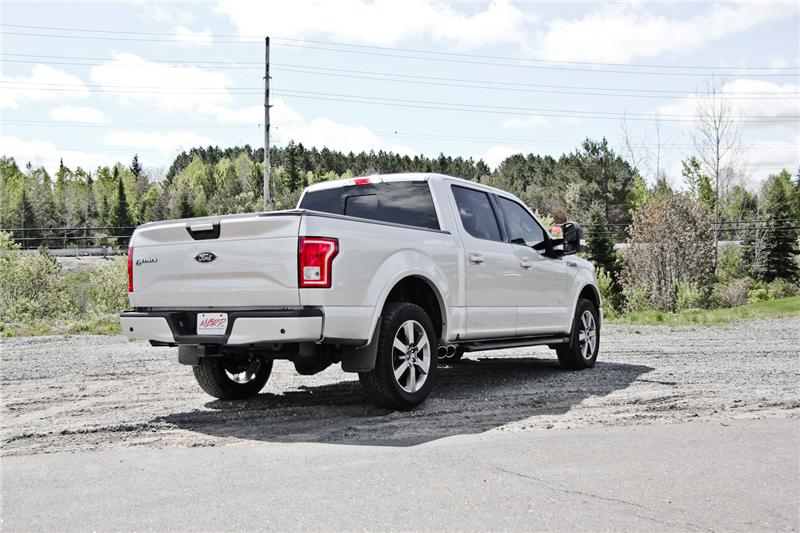 Ford F-150 Performance Exhaust - Single Side Pre-Axle Dual Exit - MBRP - Cat Back, Armor Pro, T304 Stainless Steel - `15-`16