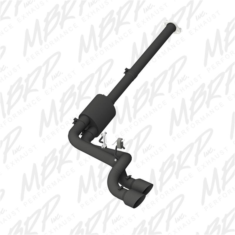 Ford F-150 Performance Exhaust - Pre-Axle Dual Side Outlet - MBRP - Cat Back, Armor BLK - Black - `09-`14