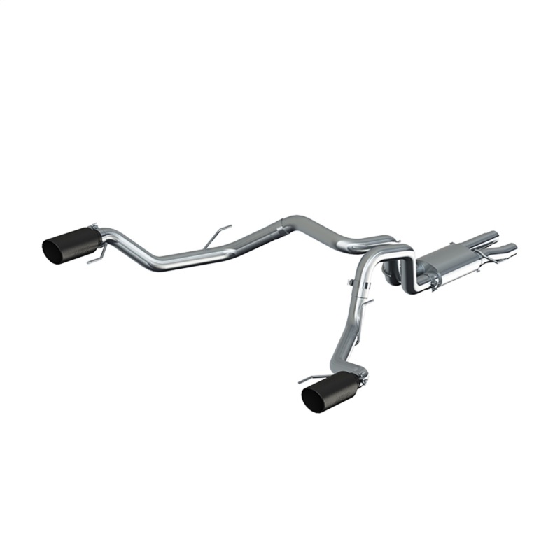 Ford F-150 Raptor Performance Exhaust - Dual Rear Exit - MBRP - Catback, Armor Plus, T409 Stainless Steel, Resonator Back - Black - `17-`20