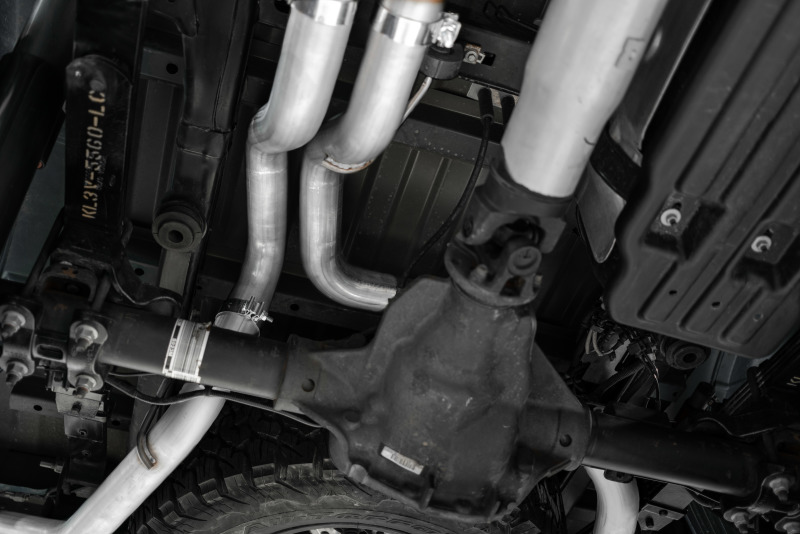 Ford F-150 Raptor Performance Exhaust - Dual Rear Exit - MBRP - Catback, Armor Plus, T409 Stainless Steel, Resonator Back - Black - `17-`20