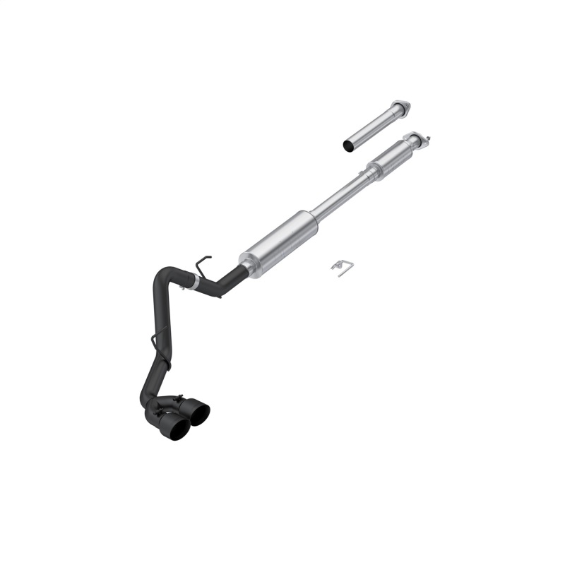 Ford F-150 Performance Exhaust - Passenger Side, Dual Outlet - MBRP - Armor BLK Cat Back, 3 in. Tubing - Black - `15-`20