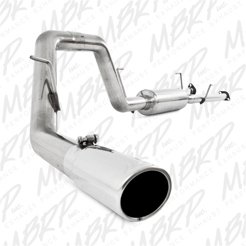 Toyota Tundra Performance Exhaust - Single Side Exit - MBRP - Cat Back, T409 Stainless Steel, Armor Plus Series - `09-`10