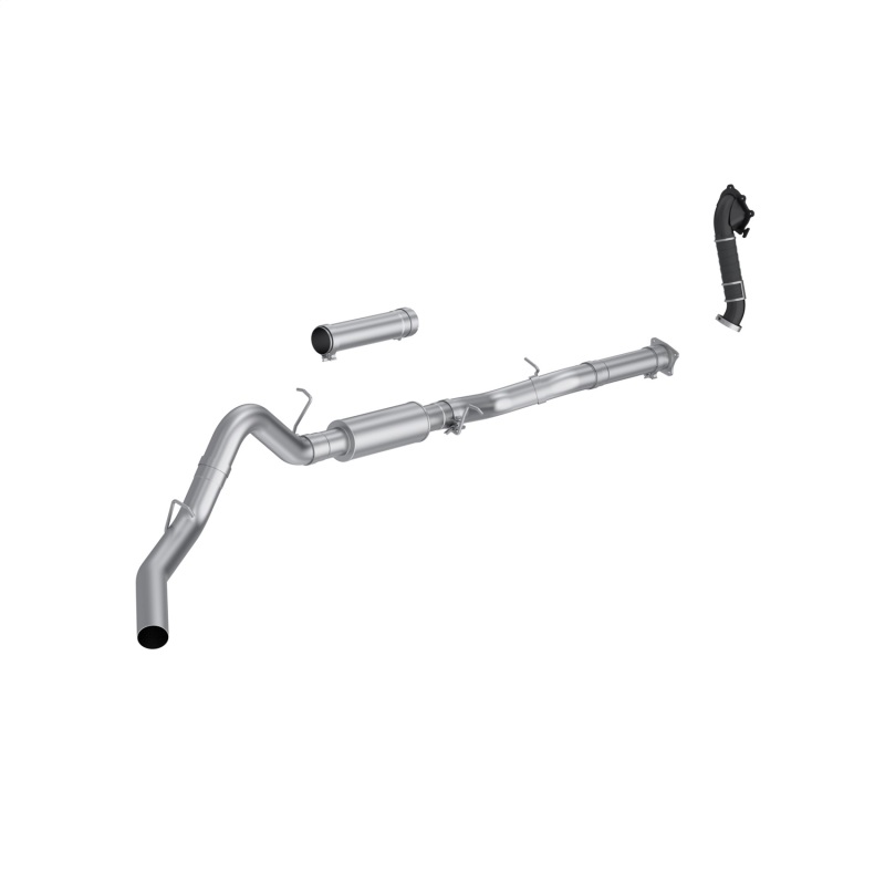 GMC Sierra 3500HD Performance Exhaust - MBRP - Cat Back Single Side Exit, Armor Lite, Aluminized Steel, Touring Profile - `01-`04