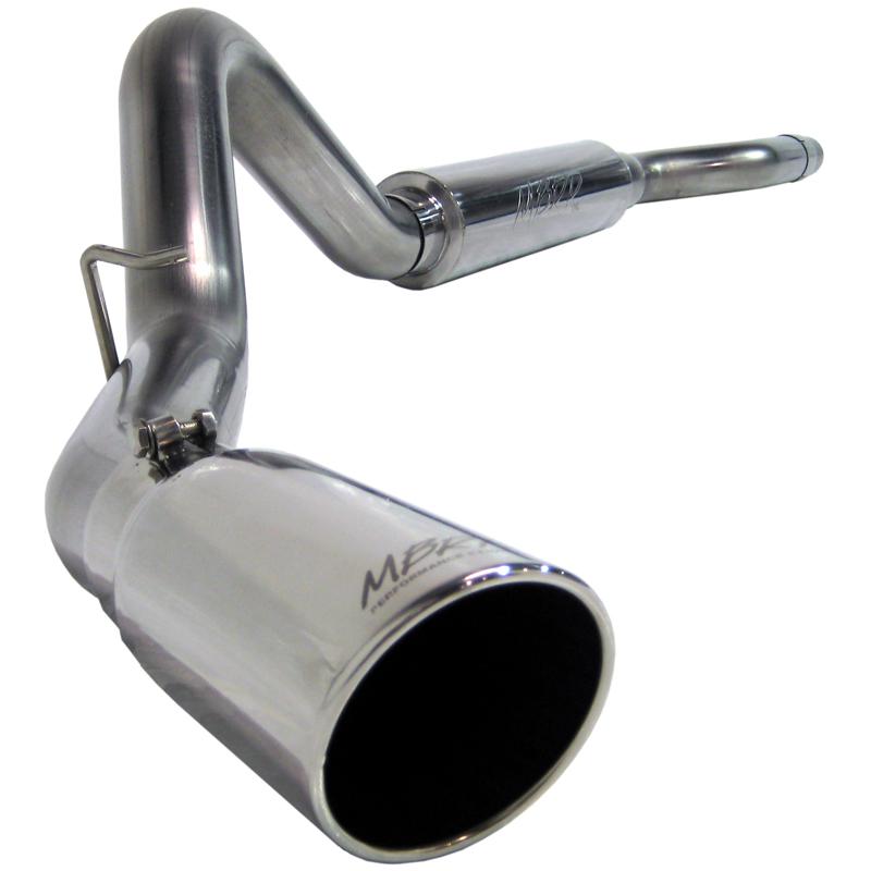 Chevrolet 3500 Performance Exhaust - Single Side Exit - MBRP - Cat Back, Armor Plus Series, T409 Stainless Steel - `06-`07