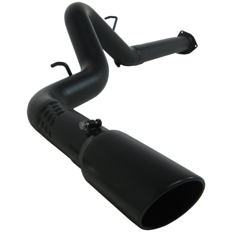 GMC 2500 Performance Exhaust - Single Side Exit - MBRP - DPF Back, Armor BLK Series - Black - `07-`09
