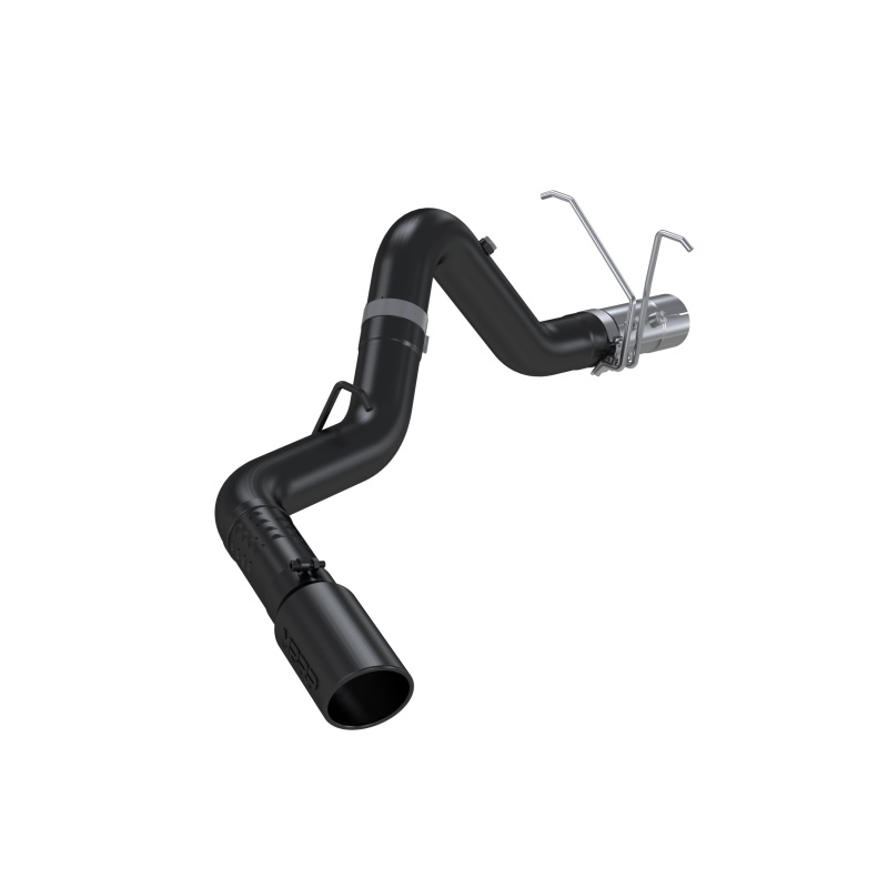 GMC 3500 Performance Exhaust - Single Side - MBRP - DPF Back - Armor BLK Series - Black - `11-`15