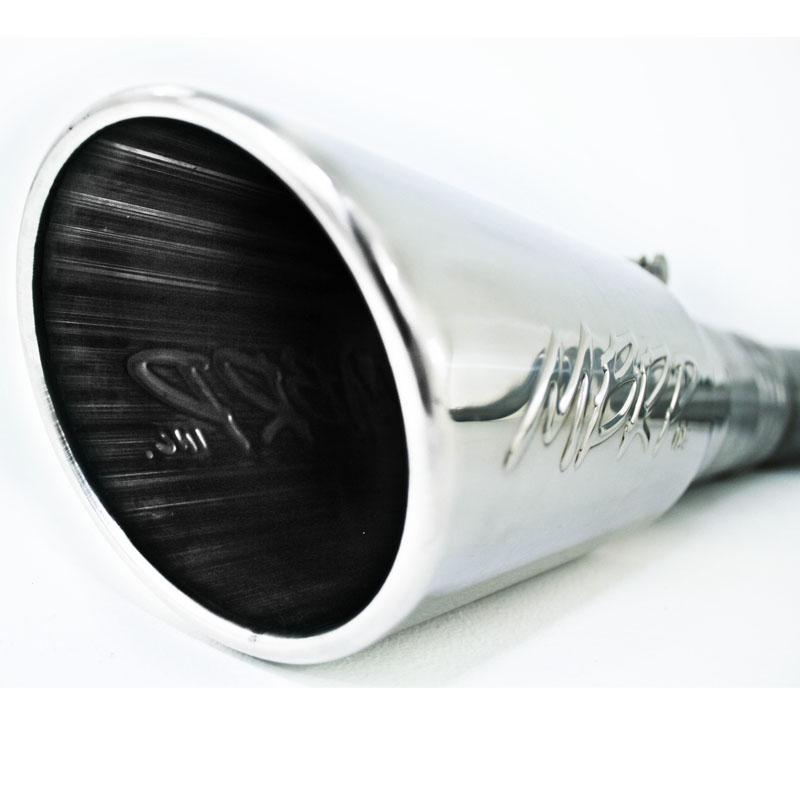 Ram 3500 Performance Exhaust - MBRP - Armor Lite DPF-Back, 4 in. Aluminized Steel, Single Side Exit, 5 in. Tip - `11-`12