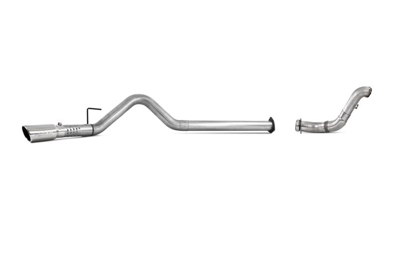 Ford F-450 Performance Exhaust - Single Side Exit - MBRP - ARMOR LITE Series + 4in Filter Back + Aluminized Steel - `11-`14