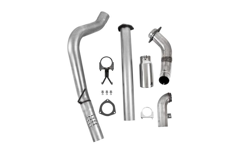 Ford F-450 Performance Exhaust - Single Side Exit - MBRP - ARMOR LITE Series + 4in Filter Back + Aluminized Steel - `11-`14