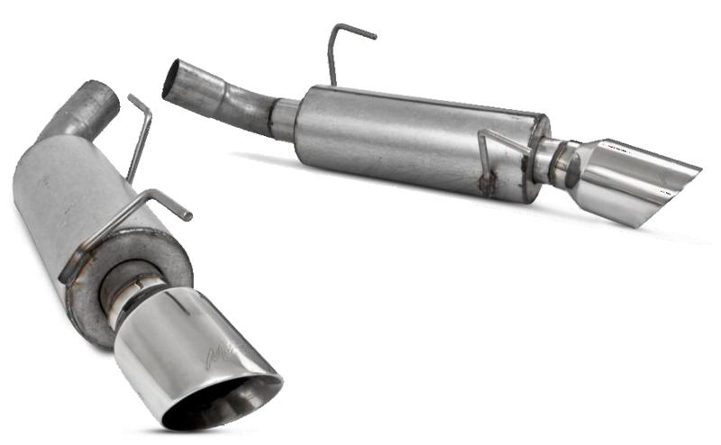 Ford Shelby GT500 Performance Exhaust - Rear - MBRP - Axle Back Dual Mufflers Armor Lite - `05-`10