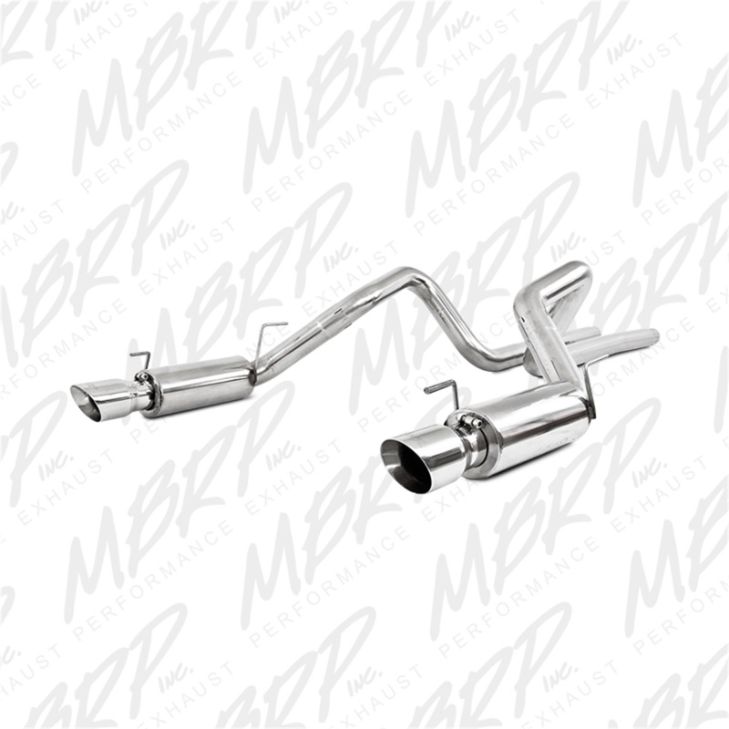 Ford Shelby GT500 Performance Exhaust - Rear - MBRP - Armor Plus Series, Dual Split Rear Exit, Race Version, T409 Stainless Steel - `05-`09