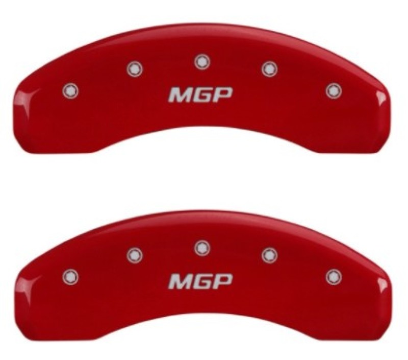 Chevrolet Tahoe Caliper Covers - Rear - MGP - Red Finish Silver Characters - Red - `18-`19 Chevrolet Tahoe Caliper Covers - Rear - MGP - Red Finish Silver Characters - Red - `18-`19