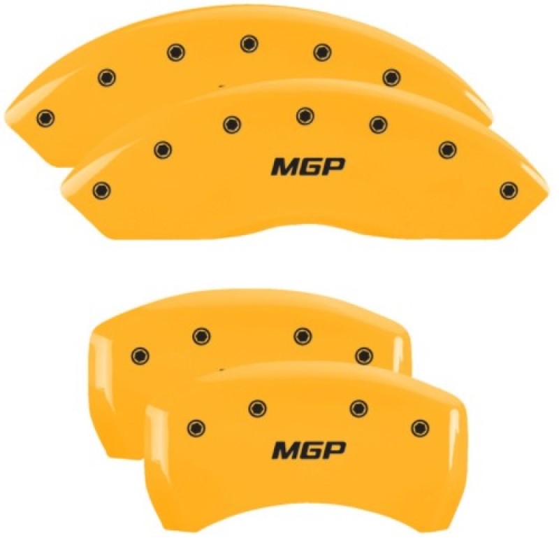 Chevrolet Blazer Caliper Covers - Front + Rear - MGP - MGP Engraved - Yellow - `19-`20 Chevrolet Blazer Caliper Covers - Front + Rear - MGP - MGP Engraved - Yellow - `19-`20
