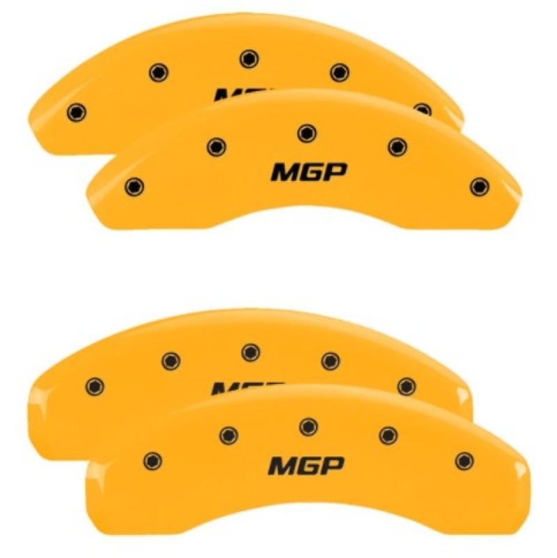 Toyota Prius Caliper Covers - Front + Rear - MGP - Yellow - `23-`25 Toyota Prius Caliper Covers - Front + Rear - MGP - Yellow - `23-`25