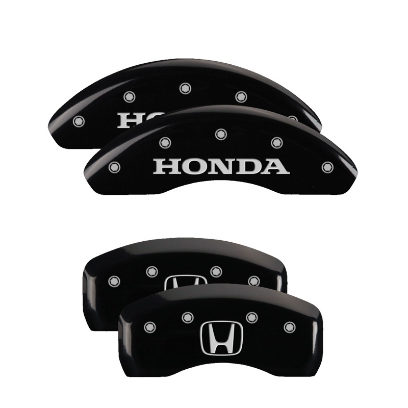 Honda Accord Caliper Covers - MGP - Engraved Front Honda - Engraved Rear H Logo - Black - `08-`12