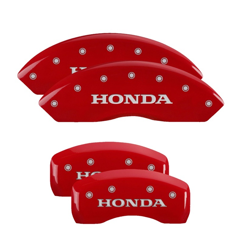 Honda Accord Caliper Covers - Front + Rear - MGP - 4 Logo - Red - `10-`11