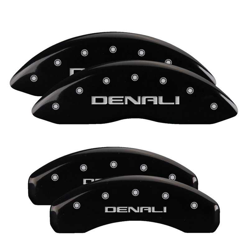 GMC Sierra Caliper Covers - Front + Rear - MGP - Engraved Denali - Black - `00-`09 GMC Sierra Caliper Covers - Front + Rear - MGP - Engraved Denali - Black - `00-`09