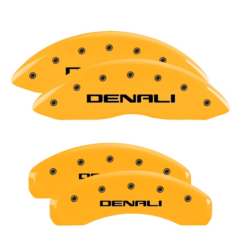 GMC Sierra Caliper Covers - Front + Rear - MGP - Denali - Yellow - `14-`18 GMC Sierra Caliper Covers - Front + Rear - MGP - Denali - Yellow - `14-`18