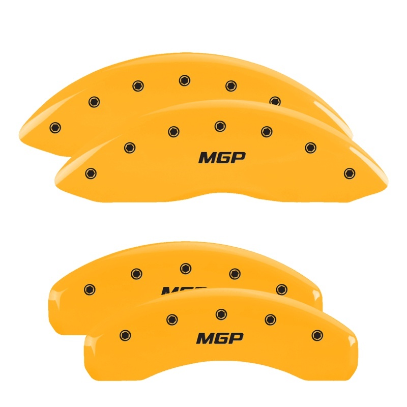 Lincoln Navigator Caliper Covers - Front + Rear - MGP - Engraved MGP - Yellow - 2004 Lincoln Navigator Caliper Covers - Front + Rear - MGP - Engraved MGP - Yellow - 2004