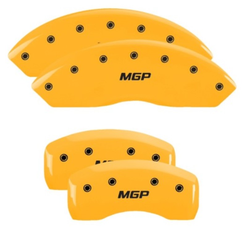Infiniti G35 Caliper Covers - Front + Rear - MGP - Engraved - Yellow - `07-`11 Infiniti G35 Caliper Covers - Front + Rear - MGP - Engraved - Yellow - `07-`11