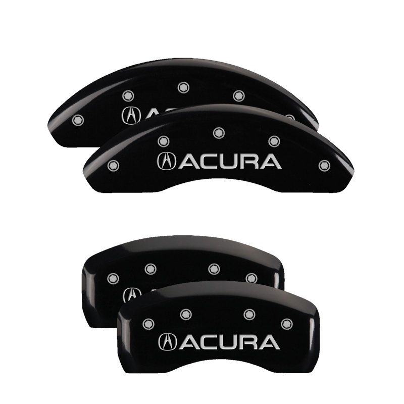 Acura ILX Caliper Covers - Front + Rear - MGP - Engraved - Black - `13-`15 Acura ILX Caliper Covers - Front + Rear - MGP - Engraved - Black - `13-`15