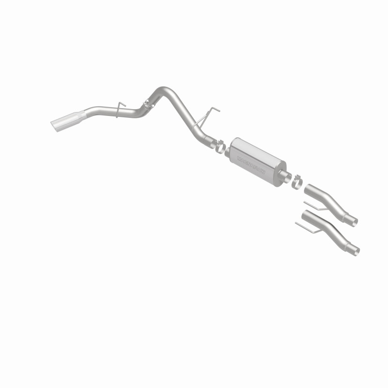 Ford F-150 Performance Exhaust - Magnaflow - Street Series Cat-Back, Single Rear Side Exit - Polished - `11-`14