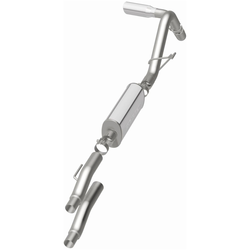 Ford F-150 Performance Exhaust - Magnaflow - Street Series Cat-Back, Single Rear Side Exit - Polished - `11-`14