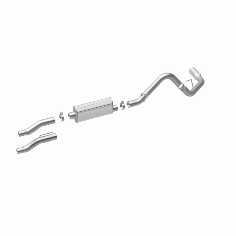 Ford F-150 Performance Exhaust - Magnaflow - Street Series Cat-Back, Single Rear Side Exit - Polished - `11-`14