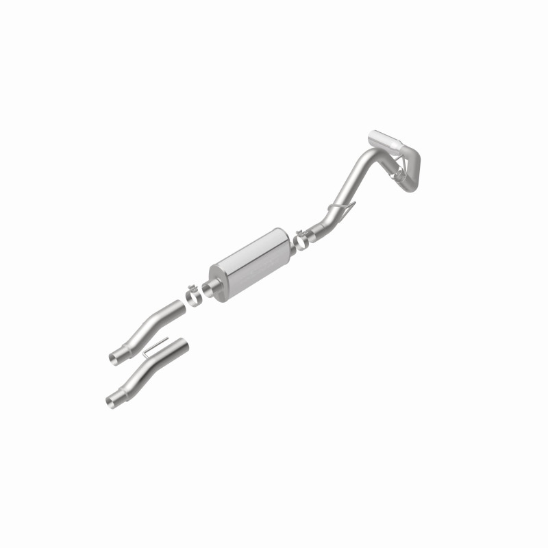 Ford F-150 Performance Exhaust - Magnaflow - Street Series Cat-Back, Single Rear Side Exit - Polished - `11-`14