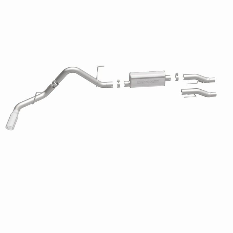 Ford F-150 Performance Exhaust - Magnaflow - Street Series Cat-Back, Single Rear Side Exit - Polished - `11-`14