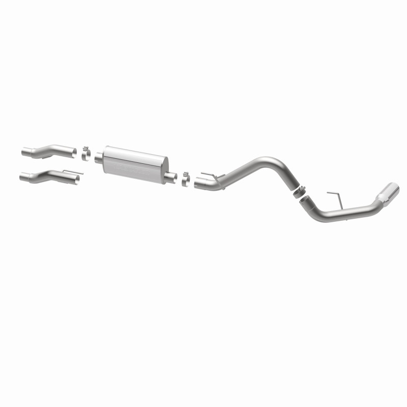 Ford F-150 Performance Exhaust - Magnaflow - Street Series Cat-Back, Single Rear Side Exit - Polished - `11-`14
