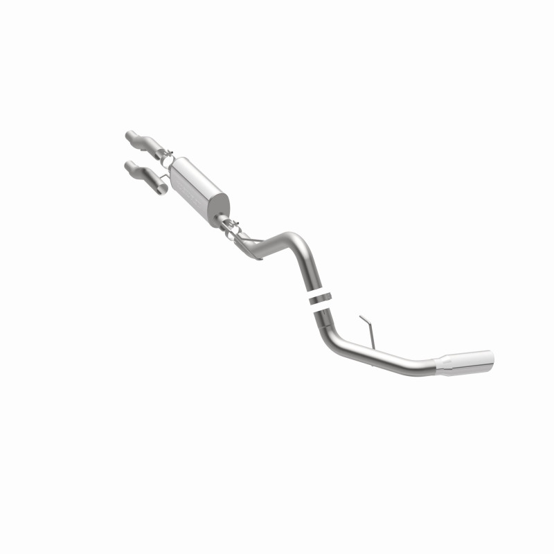 Ford F-150 Performance Exhaust - Magnaflow - Street Series Cat-Back, Single Rear Side Exit - Polished - `11-`14