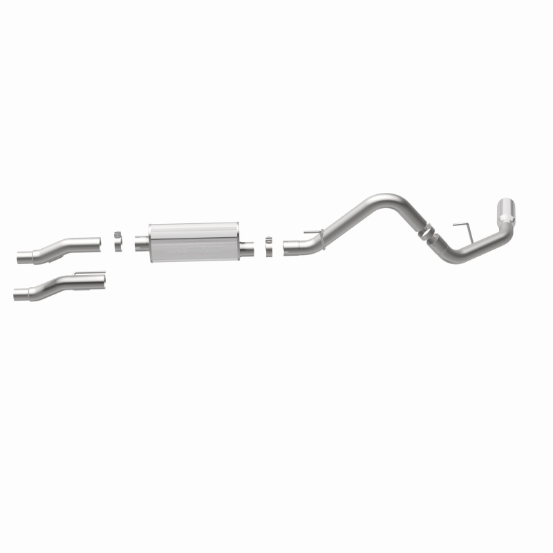 Ford F-150 Performance Exhaust - Magnaflow - Street Series Cat-Back, Single Rear Side Exit - Polished - `11-`14