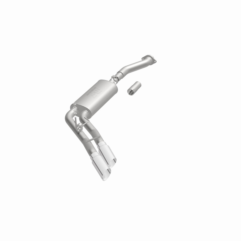 Ford F-150 Performance Exhaust - Rear - Magnaflow - Street Series Cat-Back, Dual Same Side Exit (Before Passenger Rear Tire), Stainless Steel, Polished Tips - Polished - `11-`14