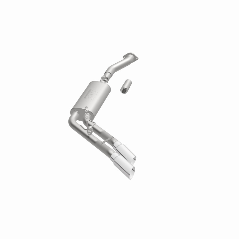 Ford F-150 Performance Exhaust - Rear - Magnaflow - Street Series Cat-Back, Dual Same Side Exit (Before Passenger Rear Tire), Stainless Steel, Polished Tips - Polished - `11-`14