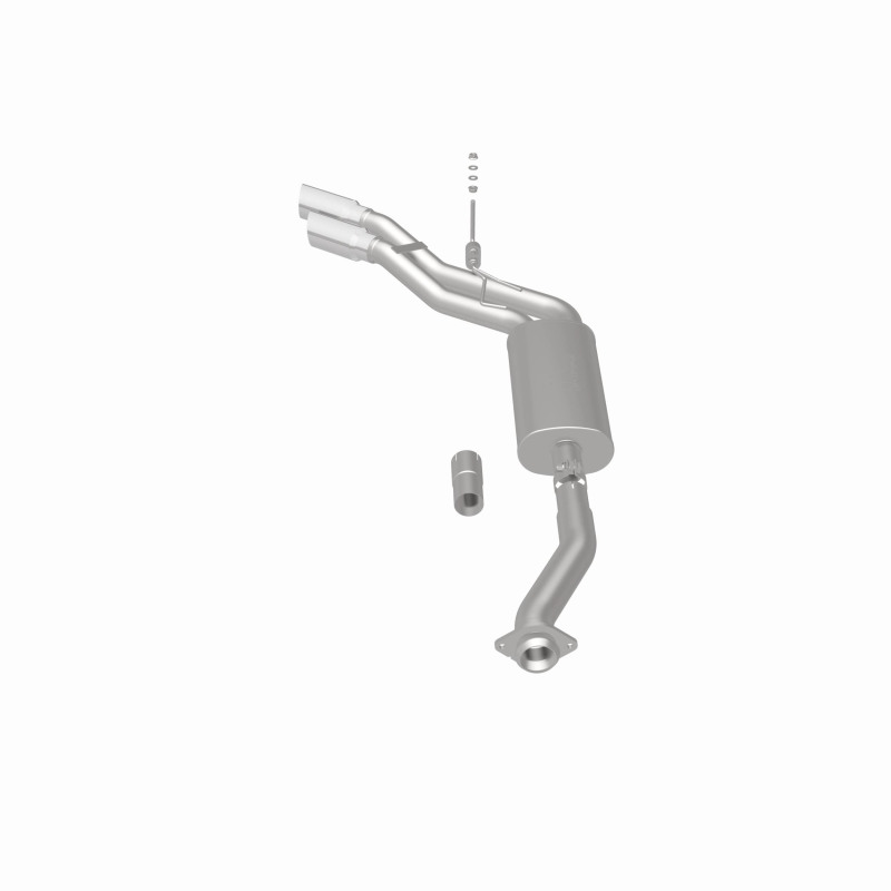 Ford F-150 Performance Exhaust - Rear - Magnaflow - Street Series Cat-Back, Dual Same Side Exit (Before Passenger Rear Tire), Stainless Steel, Polished Tips - Polished - `11-`14