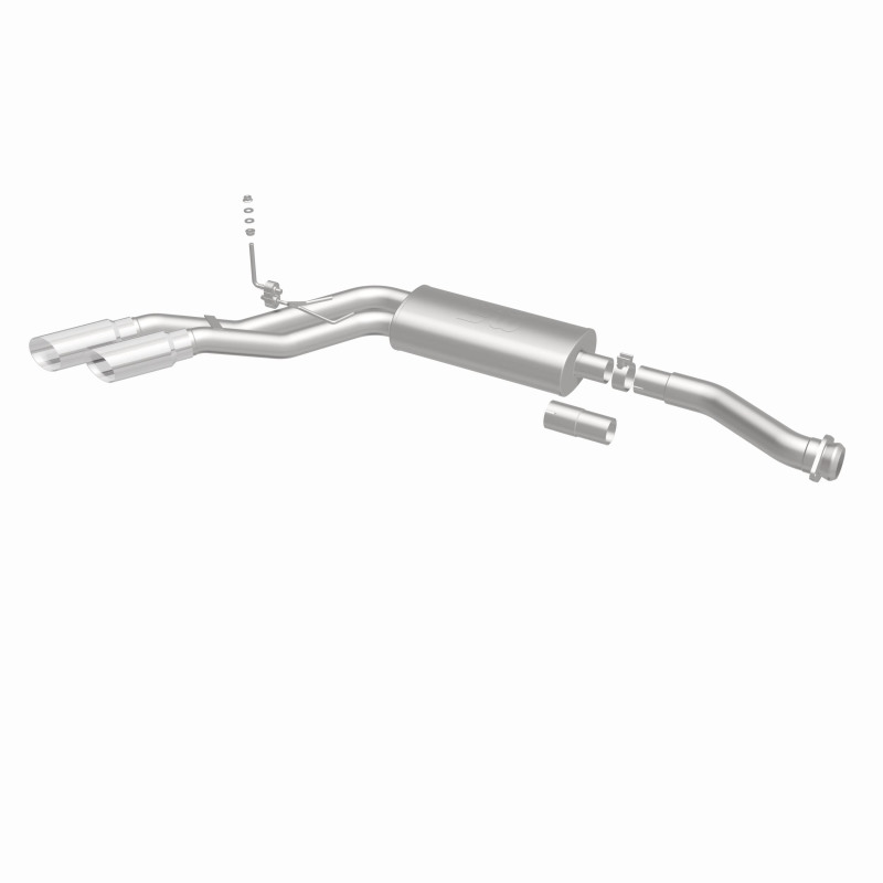 Ford F-150 Performance Exhaust - Rear - Magnaflow - Street Series Cat-Back, Dual Same Side Exit (Before Passenger Rear Tire), Stainless Steel, Polished Tips - Polished - `11-`14