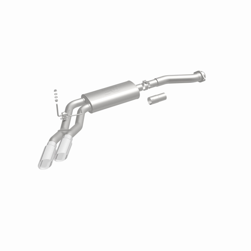 Ford F-150 Performance Exhaust - Rear - Magnaflow - Street Series Cat-Back, Dual Same Side Exit (Before Passenger Rear Tire), Stainless Steel, Polished Tips - Polished - `11-`14