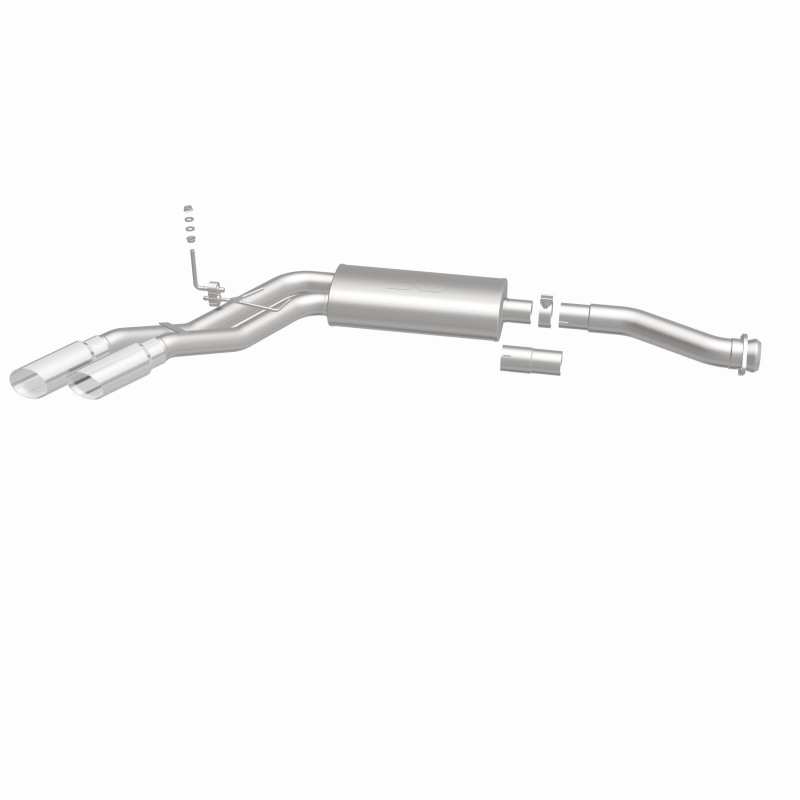 Ford F-150 Performance Exhaust - Rear - Magnaflow - Street Series Cat-Back, Dual Same Side Exit (Before Passenger Rear Tire), Stainless Steel, Polished Tips - Polished - `11-`14