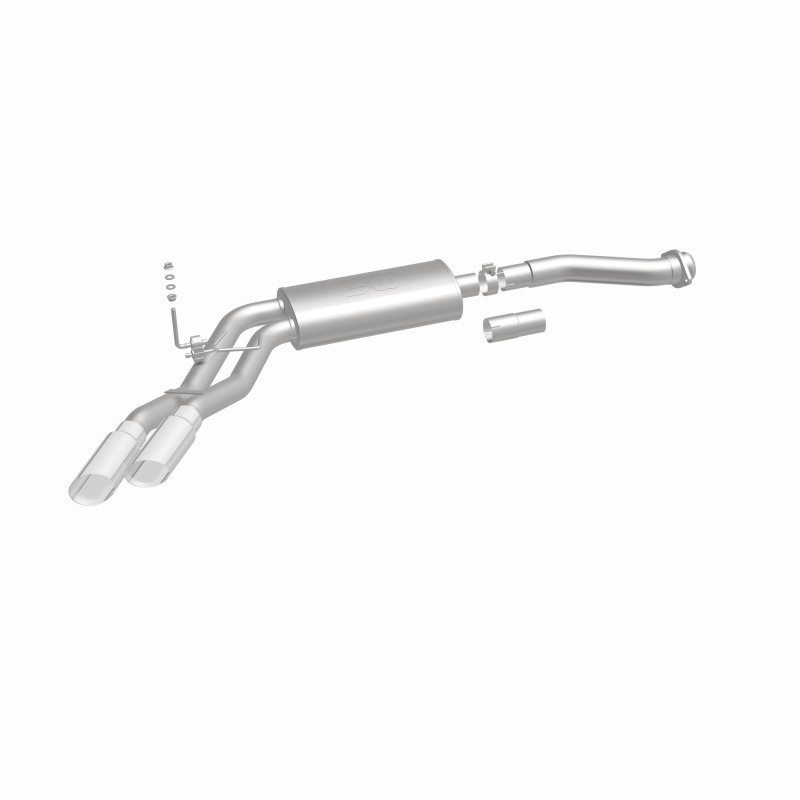 Ford F-150 Performance Exhaust - Rear - Magnaflow - Street Series Cat-Back, Dual Same Side Exit (Before Passenger Rear Tire), Stainless Steel, Polished Tips - Polished - `11-`14