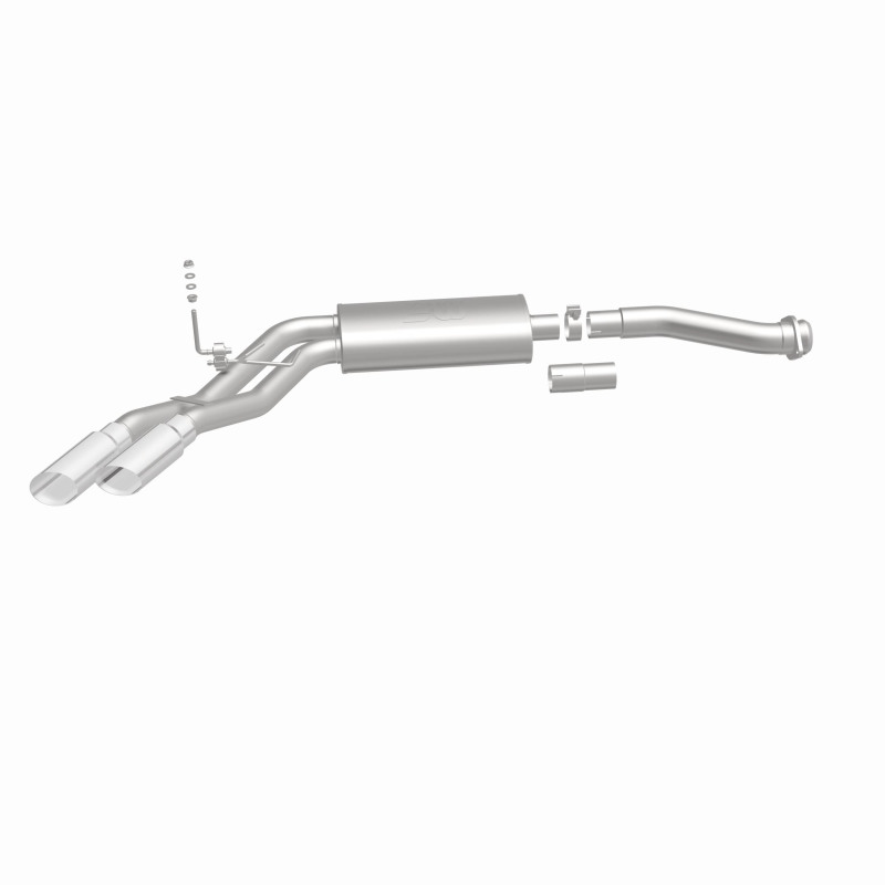 Ford F-150 Performance Exhaust - Rear - Magnaflow - Street Series Cat-Back, Dual Same Side Exit (Before Passenger Rear Tire), Stainless Steel, Polished Tips - Polished - `11-`14