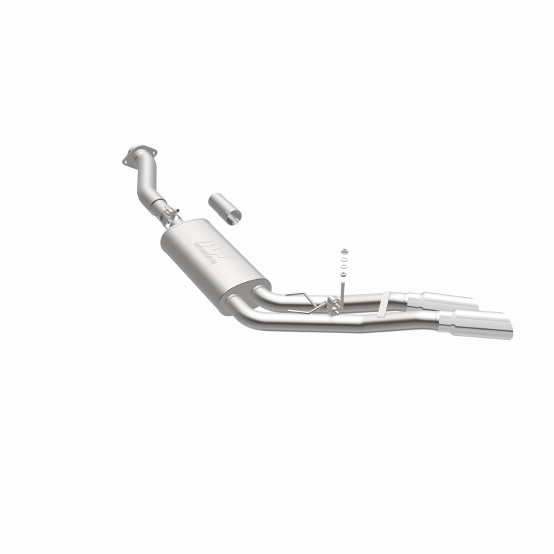 Ford F-150 Performance Exhaust - Rear - Magnaflow - Street Series Cat-Back, Dual Same Side Exit (Before Passenger Rear Tire), Stainless Steel, Polished Tips - Polished - `11-`14