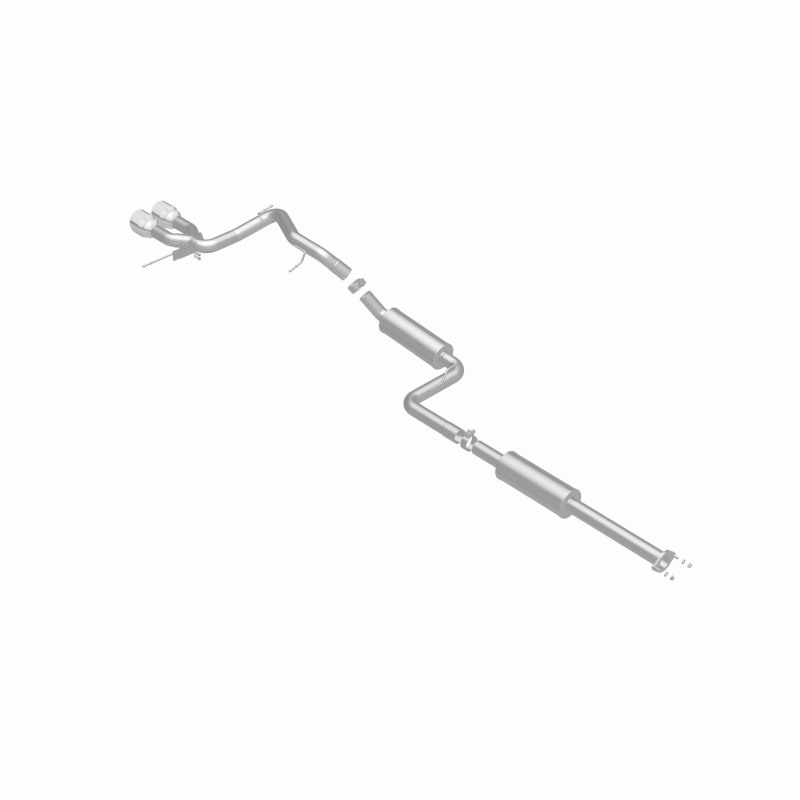 Ford Focus Performance Exhaust - Rear - Magnaflow - Street Series Cat-Back, Dual Center Rear Exit, Stainless Steel, 2.5 in Piping, 4.5 in Polished Tips - Polished - `13-`18