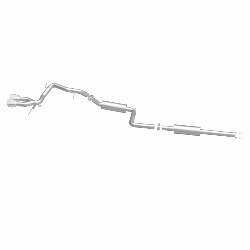 Ford Focus Performance Exhaust - Rear - Magnaflow - Street Series Cat-Back, Dual Center Rear Exit, Stainless Steel, 2.5 in Piping, 4.5 in Polished Tips - Polished - `13-`18