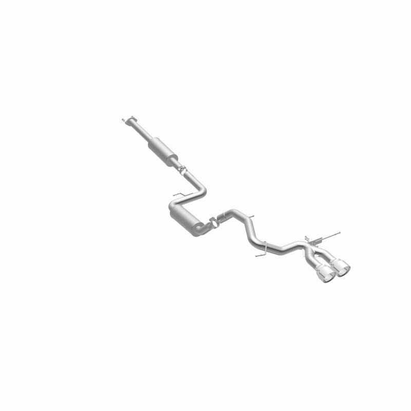 Ford Focus Performance Exhaust - Rear - Magnaflow - Street Series Cat-Back, Dual Center Rear Exit, Stainless Steel, 2.5 in Piping, 4.5 in Polished Tips - Polished - `13-`18